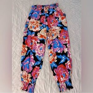 Anthropologie Aniya Floral Jogger Pants